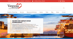 Desktop Screenshot of exportvirginia.org